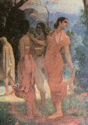 Raja Ravi Varma Ravi Varma Shakuntala, a character in the epic Mahabharata Germany oil painting artist